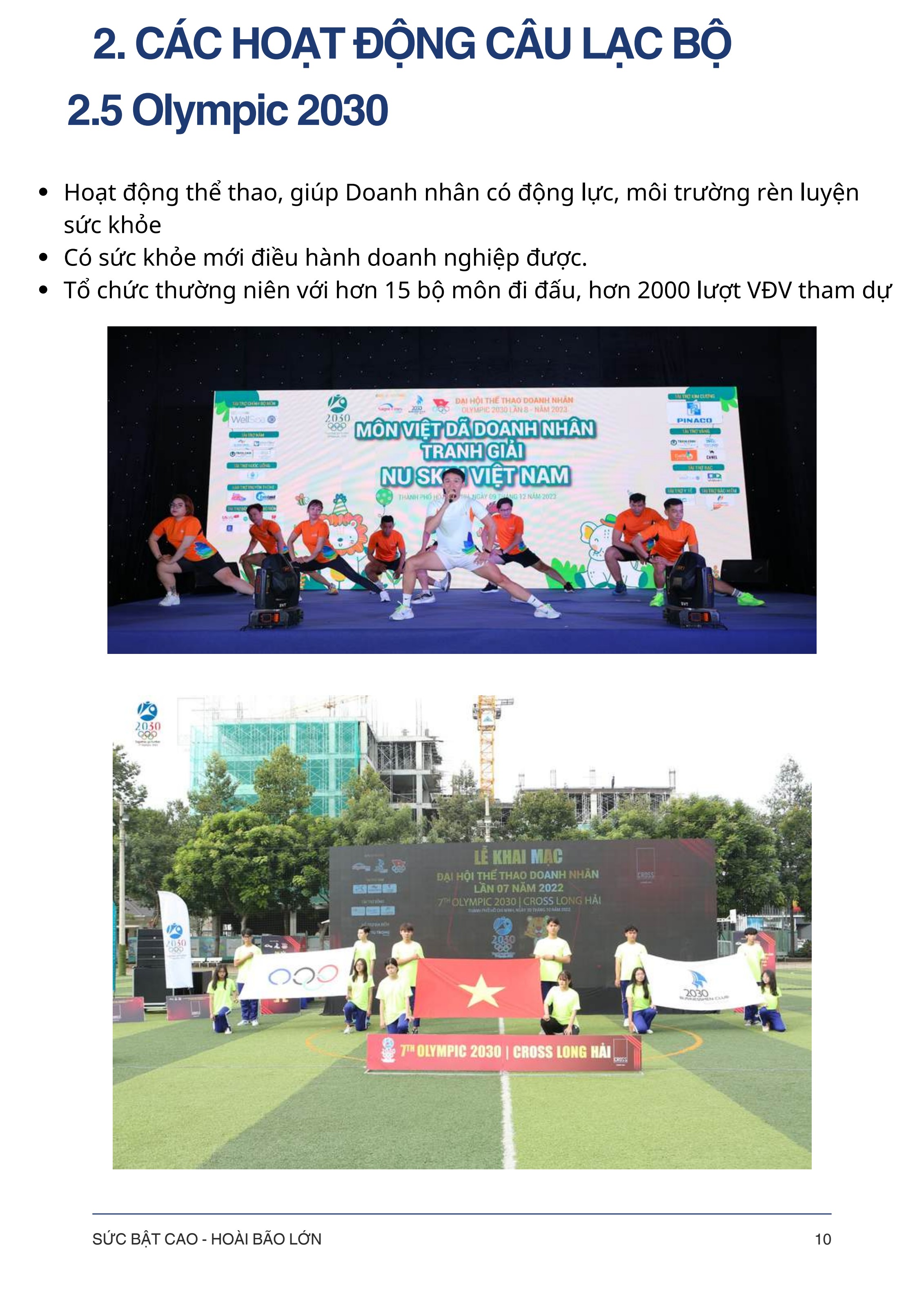 Olympic 2030 — Đại hội thể thao Doanh nhân